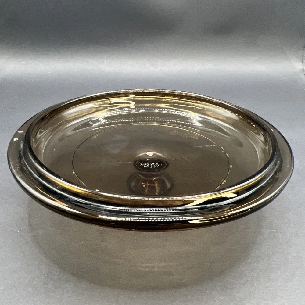 Pyrex Corning Ware Visions P81C Amber Replacement Glass Lid 6